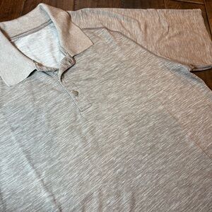 Lululemon Metal Vent Tech Polo Brown size XL Activewear Athleisure Lightweight